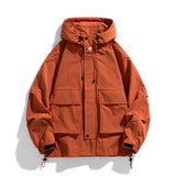 Outdoor Windproof Waterproof Loose All-matching Work Clothes Style Hooded Jacket