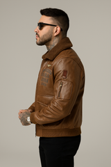 Lambswool Fleece-lined Thickened Suede Fabric Jacket