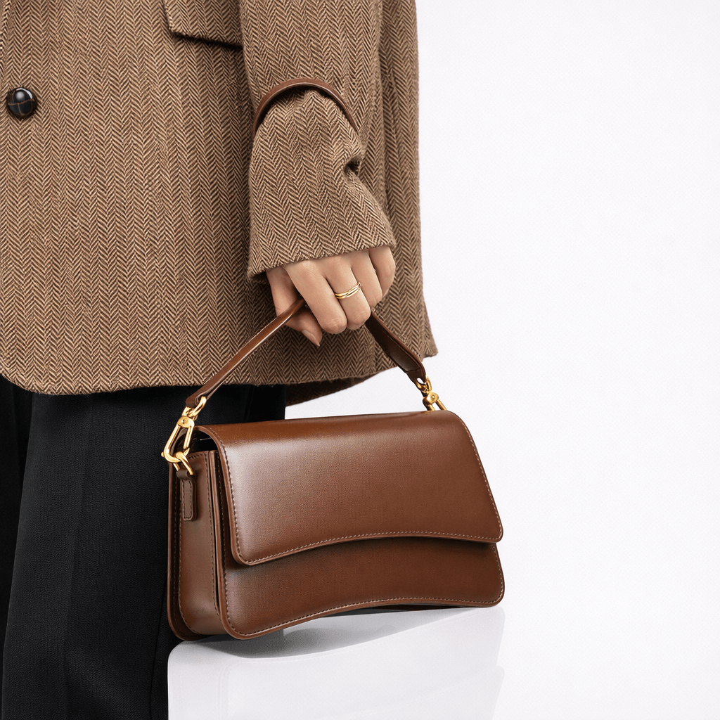 Genuine Leather Shoulder Crossbody Bag - oryass.com