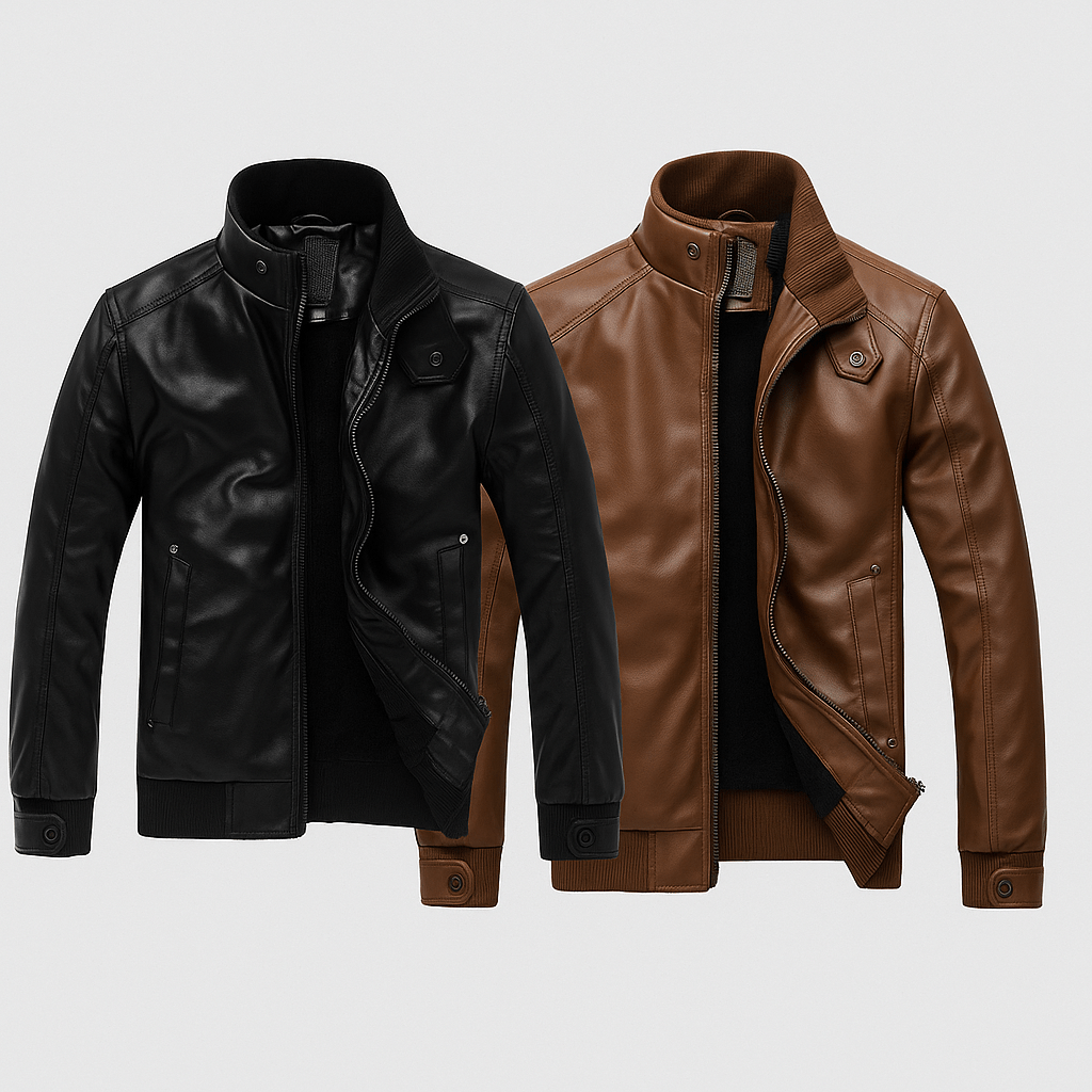 Harvy Polaire® Mont - Blanc en Cuir PU - oryass.com