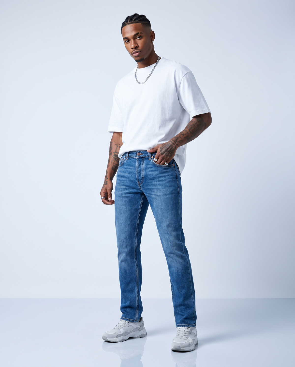 Jean Slim Montmartre bleu classique
