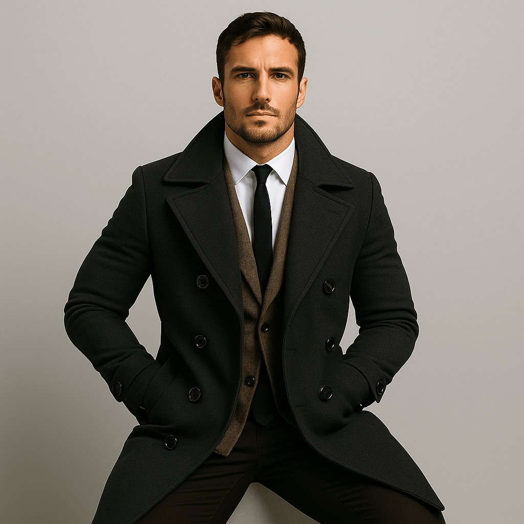 Manteau long en laine Double Boutonnage - oryass.com