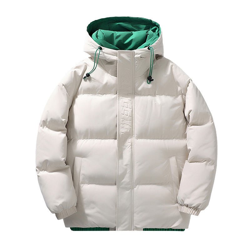 Men's Loose Hooded Cotton - padded Jacket - oryass.com