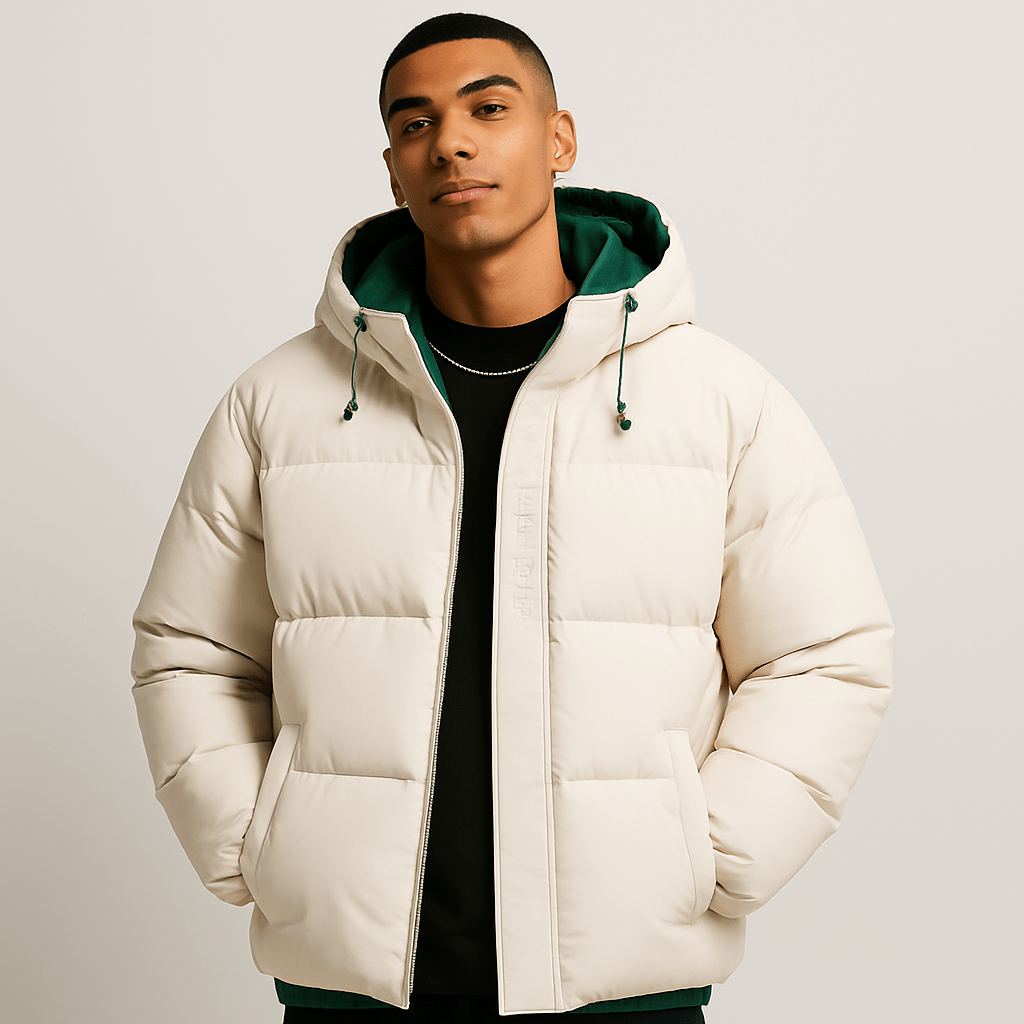 Men's Loose Hooded Cotton - padded Jacket - oryass.com