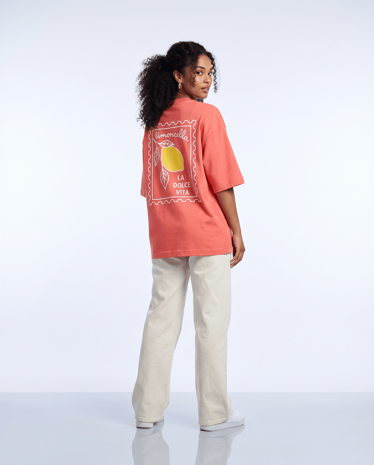 T-shirt oversize Riviera Club Limoncella, imprimé citron en timbre