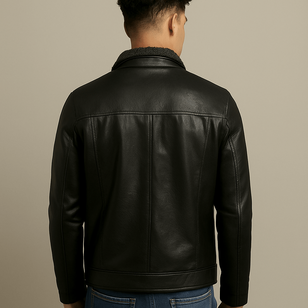 Veste en Cuir Alpha Luxe ® - oryass.com