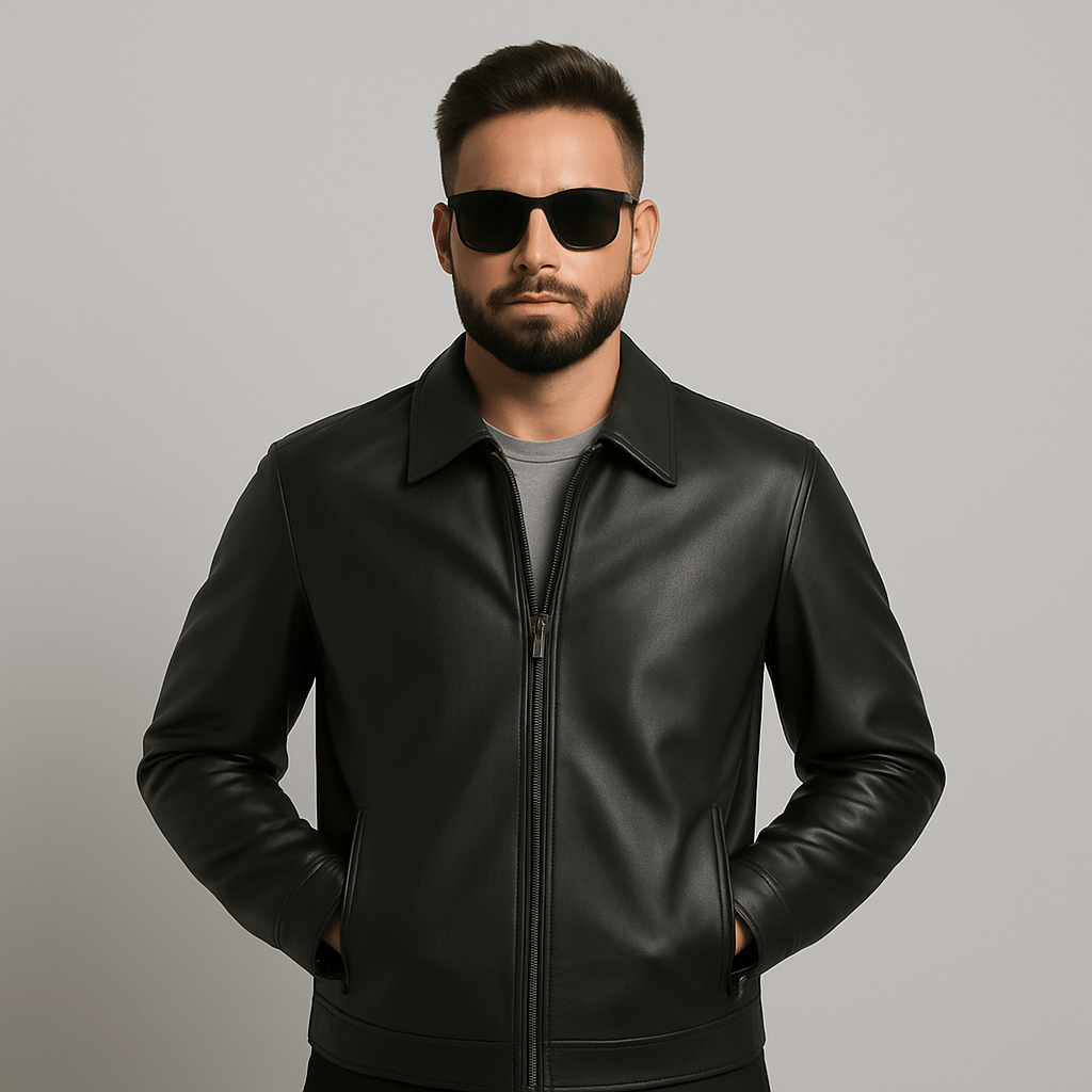 Veste en Cuir Polo ® - oryass.com