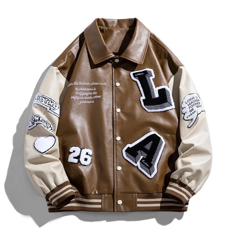 Veste en similicuir pour homme. - oryass.com