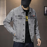 Oversized Slim Korean Fashion Casual Washed Casual Denim Jacket