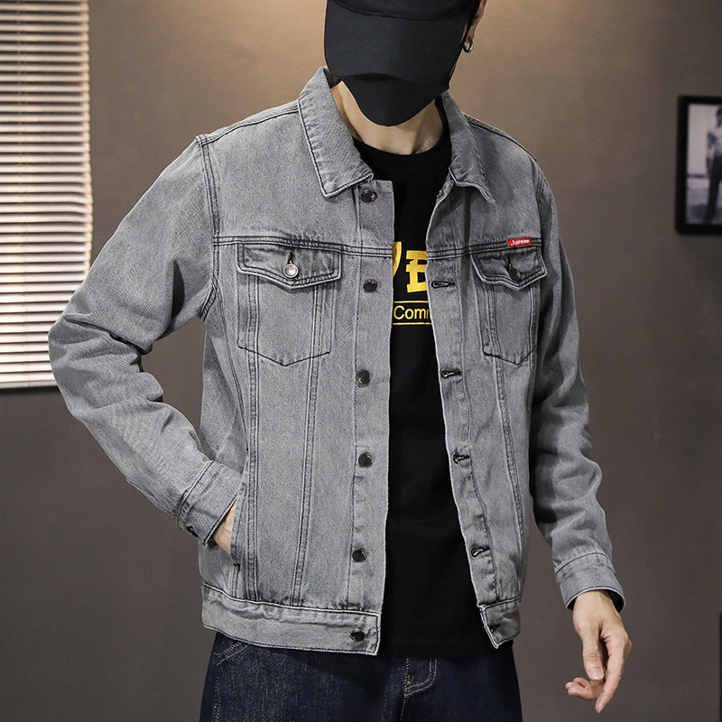 Oversized Slim Korean Fashion Casual Washed Casual Denim Jacket