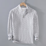 Men's Half Turtleneck Thickened Knitted Sweater