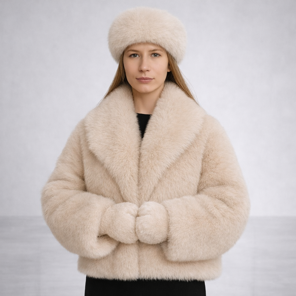 Faux fur coat