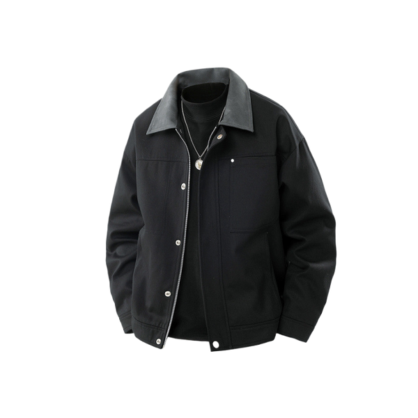 Loose and versatile button-down jacket