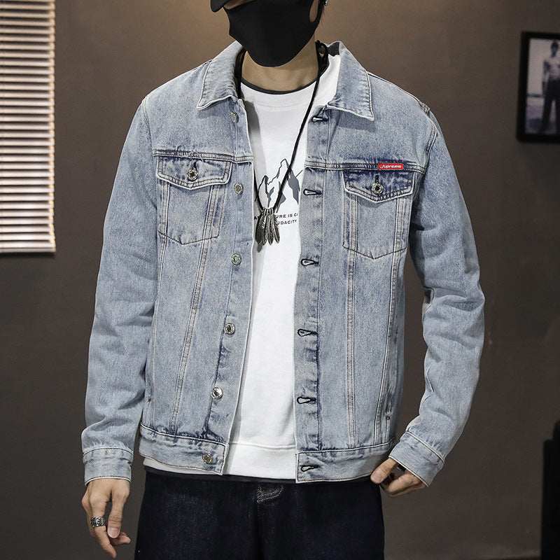 Oversized Slim Korean Fashion Casual Washed Casual Denim Jacket