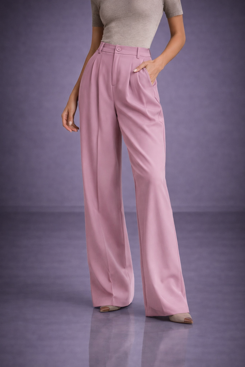 Pantalon de costume affirmé et sophistication moderne.