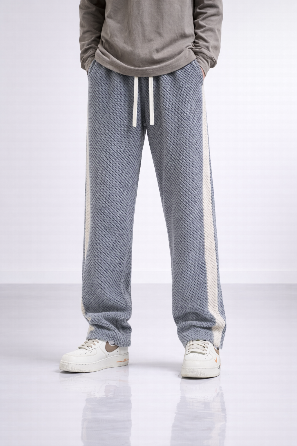 Pantalon casual homme coupe droite