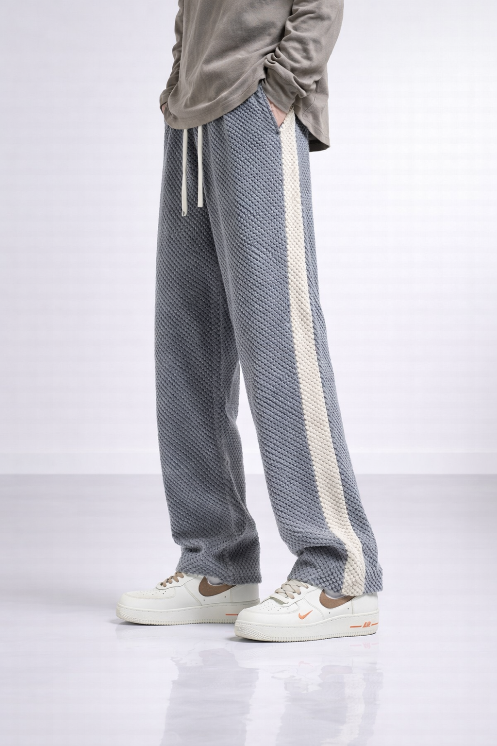 Pantalon casual homme coupe droite