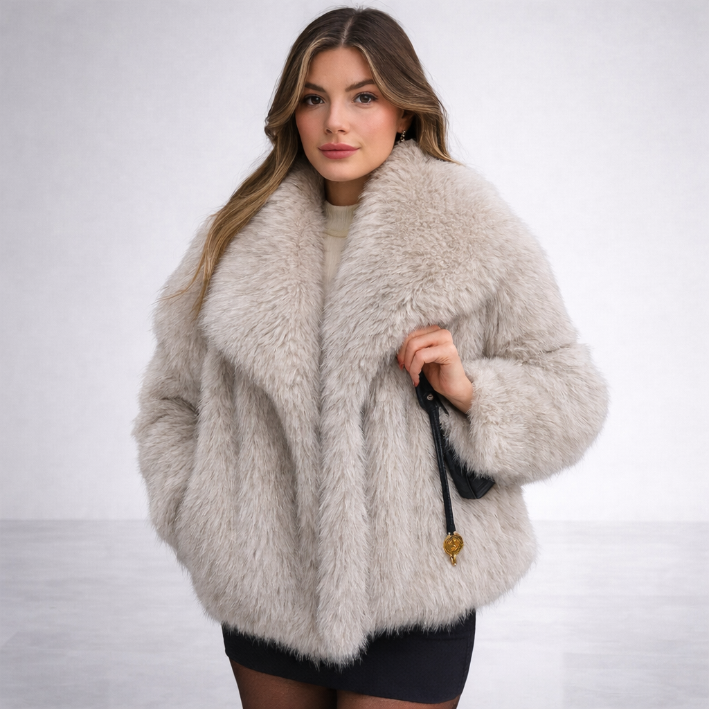 Faux fur coat
