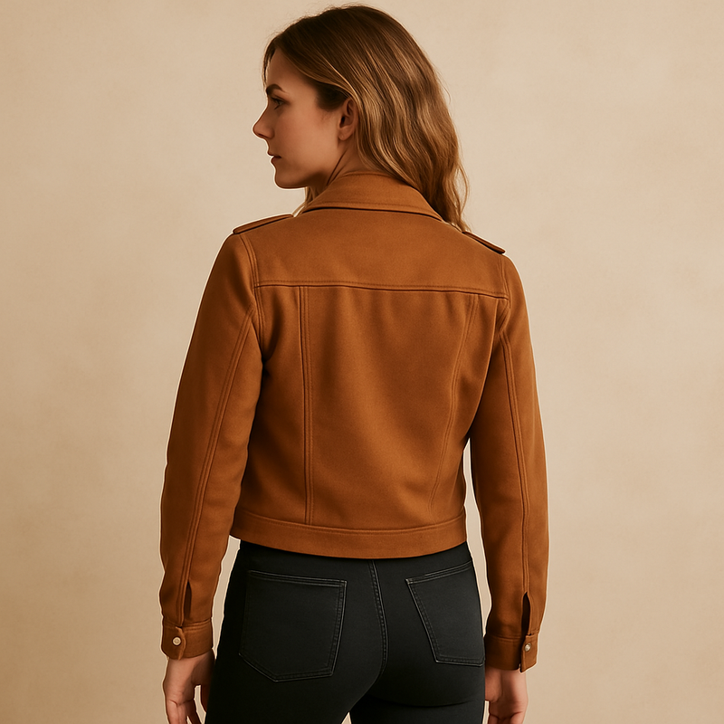 Women's Casual Cropped Casual Jacket