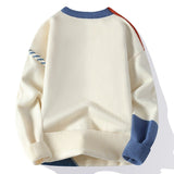 Colorblock Pullover Sweater Winter Fashion Long Sleeve Top Men's Clothing - oryass.com