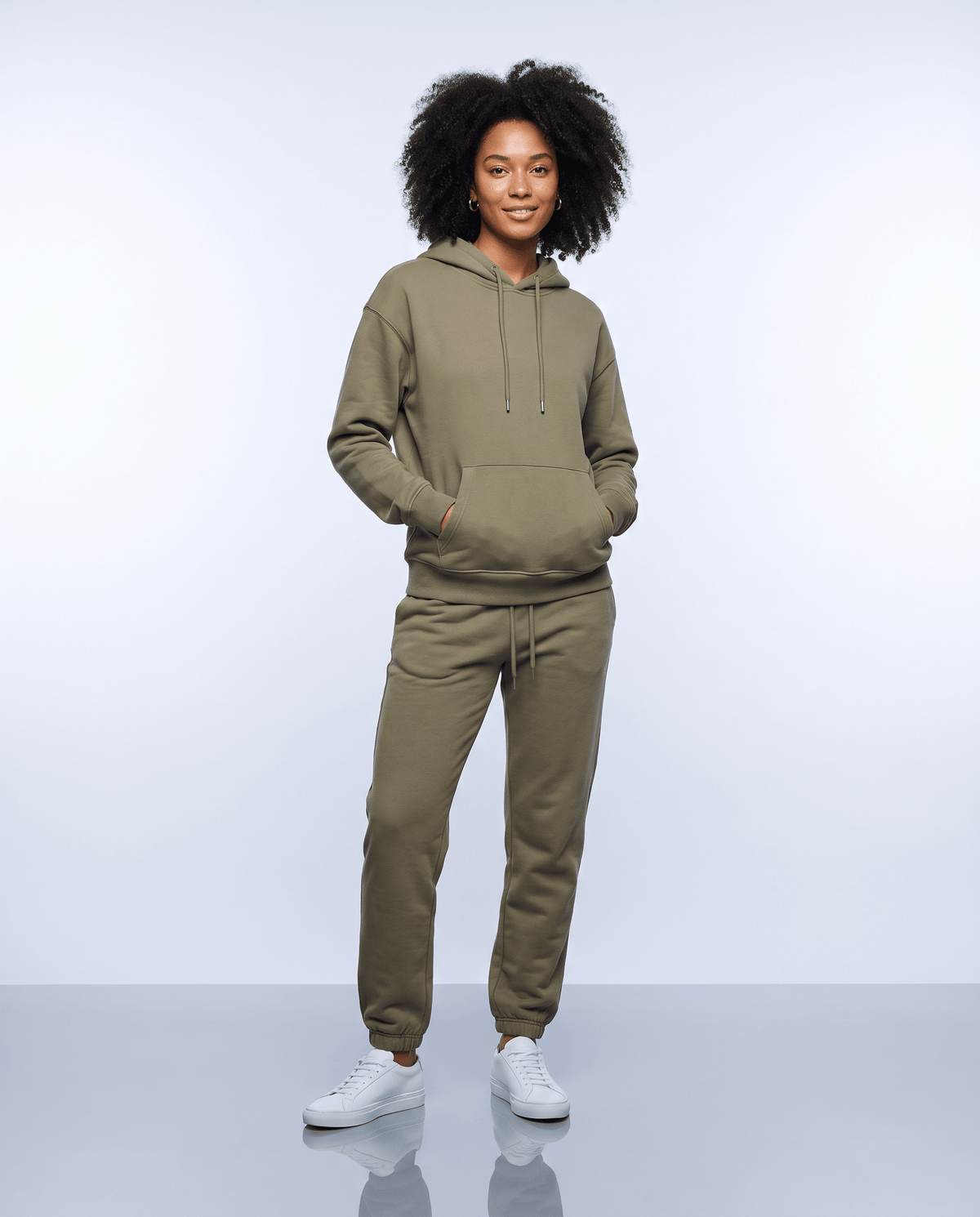 Ensemble fleece Jab Oryass, coloris kaki, autre vue