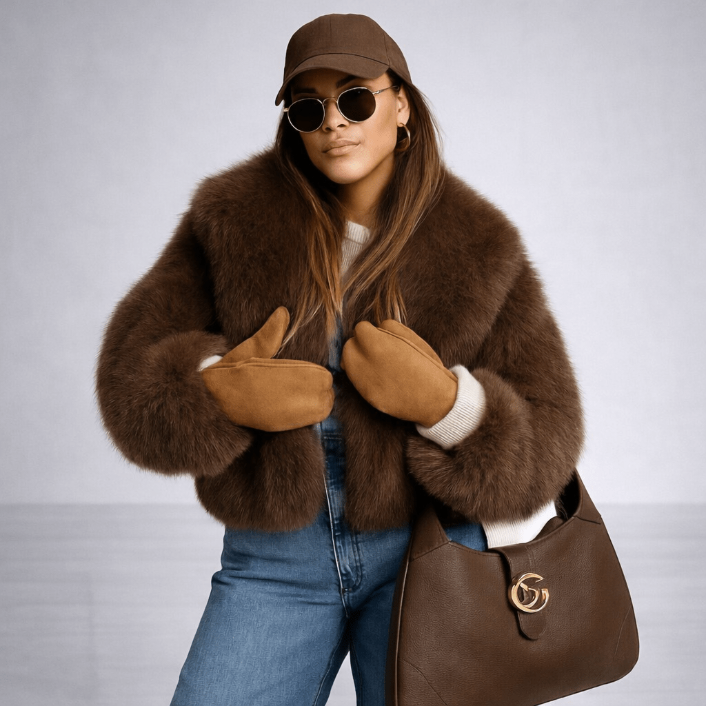 Faux fur coat - oryass.com