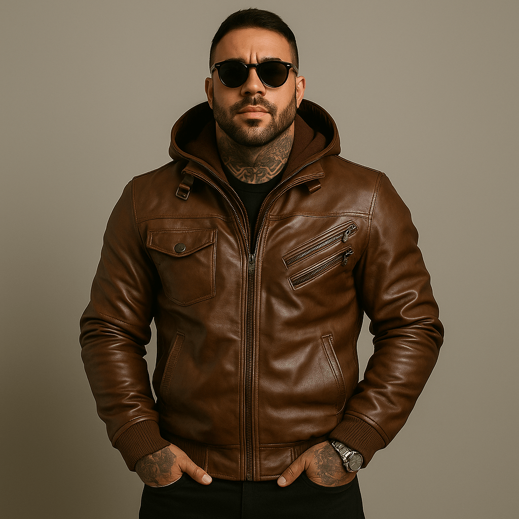 Harvy Polaire® Mountain en Cuir PU - oryass.com