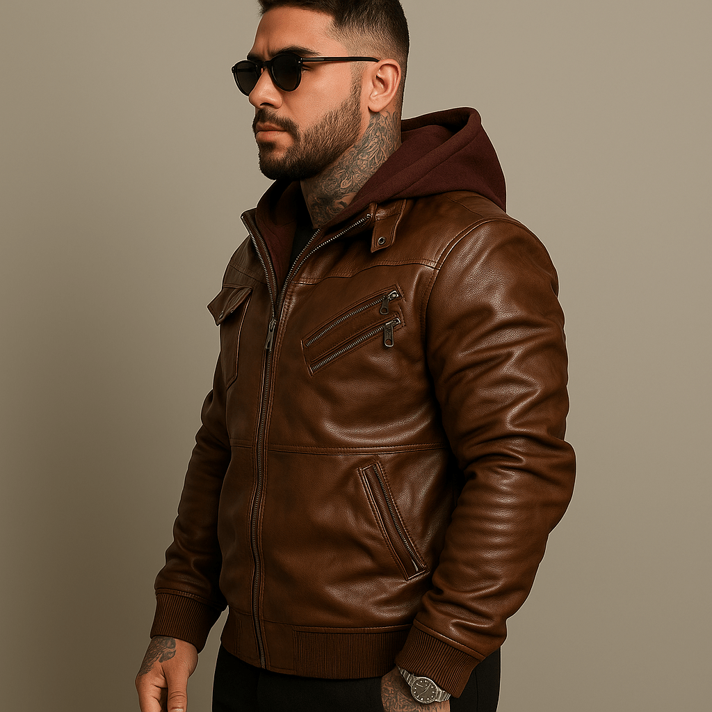 Harvy Polaire® Mountain en Cuir PU - oryass.com