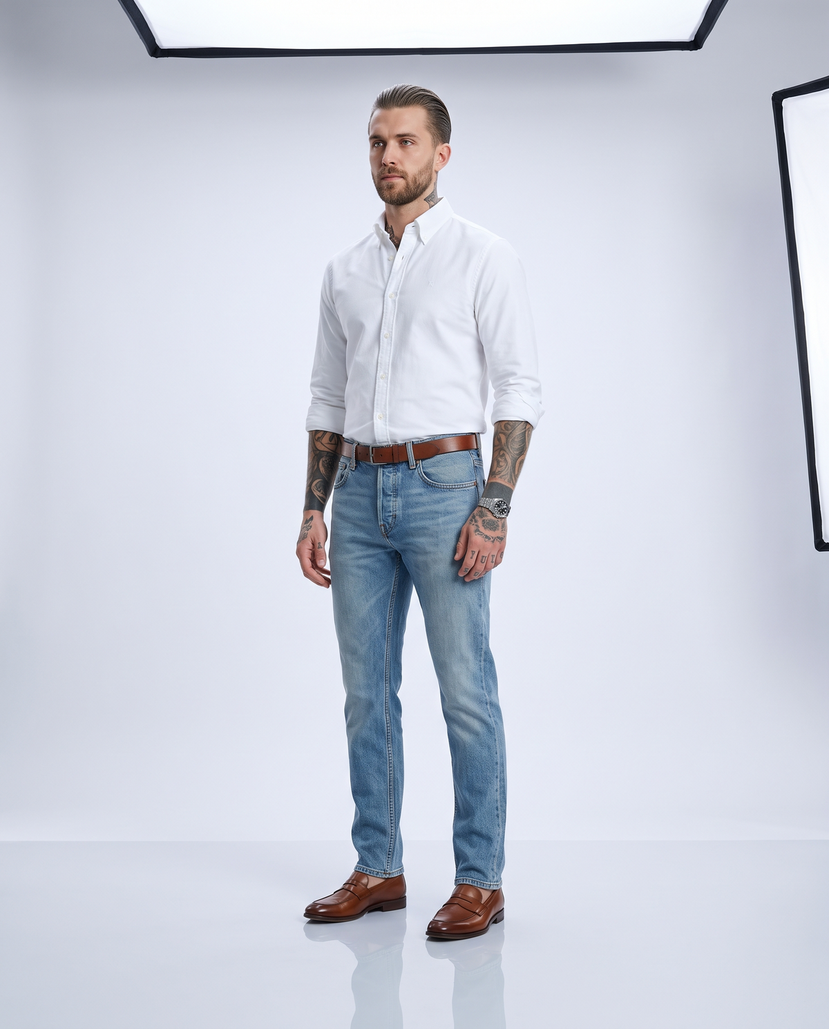 Jean Slim Montmartre bleu vintage