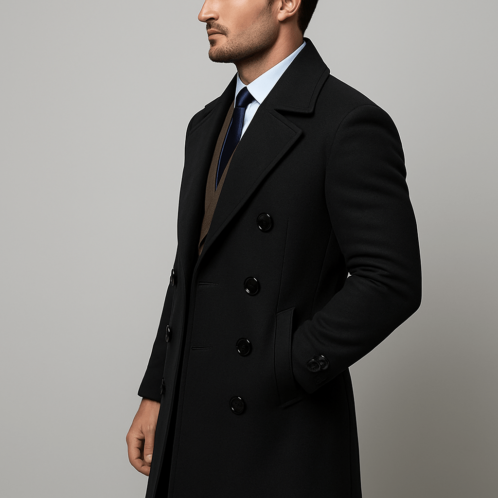 Manteau long en laine Double Boutonnage - oryass.com