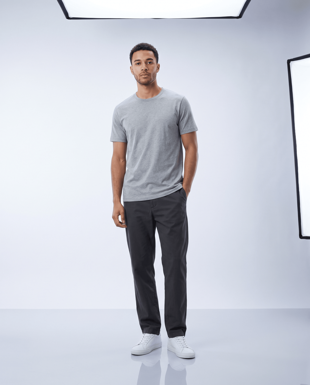 T-shirt Essentiel Palma Oryass, coloris gris chiné