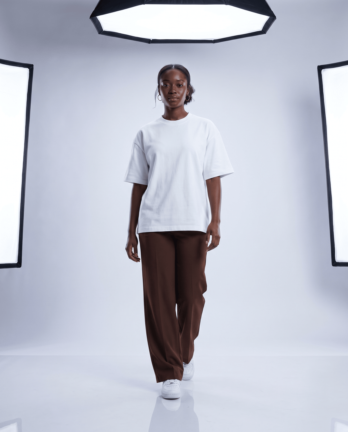 T-shirt lourd Kaize 310 g Oryass, coloris blanc