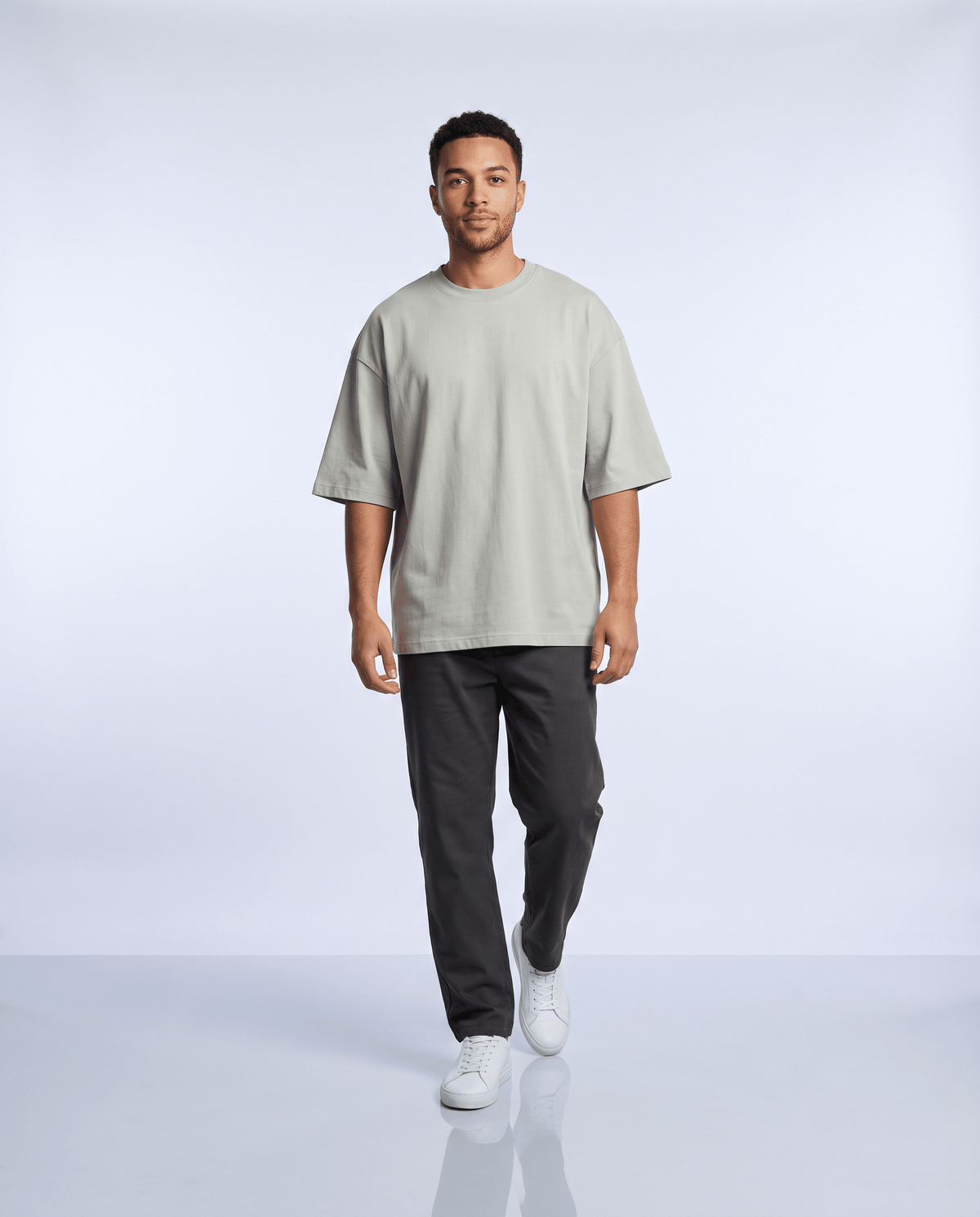 T-shirt oversize Oken 230 Oryass, coloris sauge