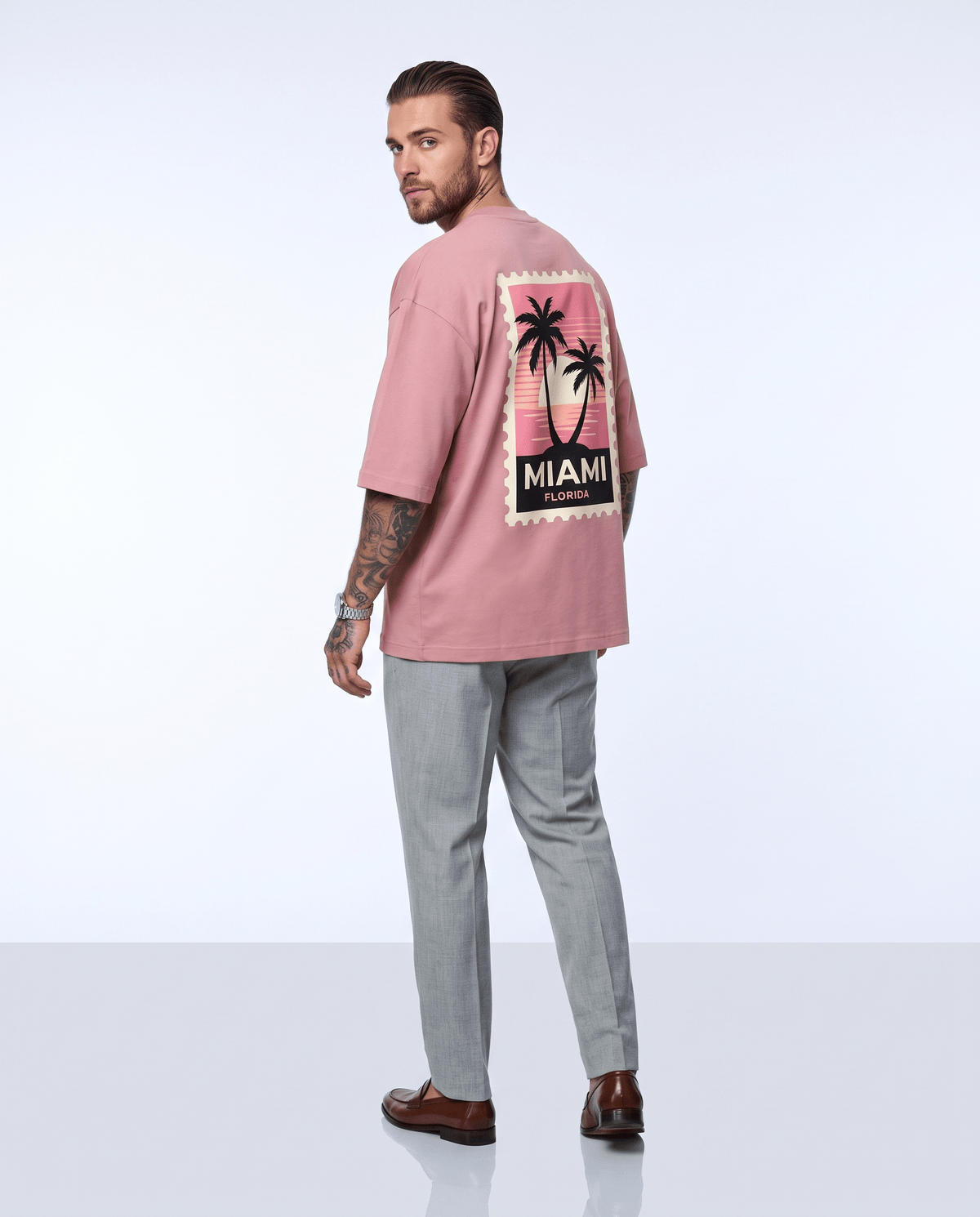 T-shirt oversize Riviera Club Miami Florida, deuxième vue