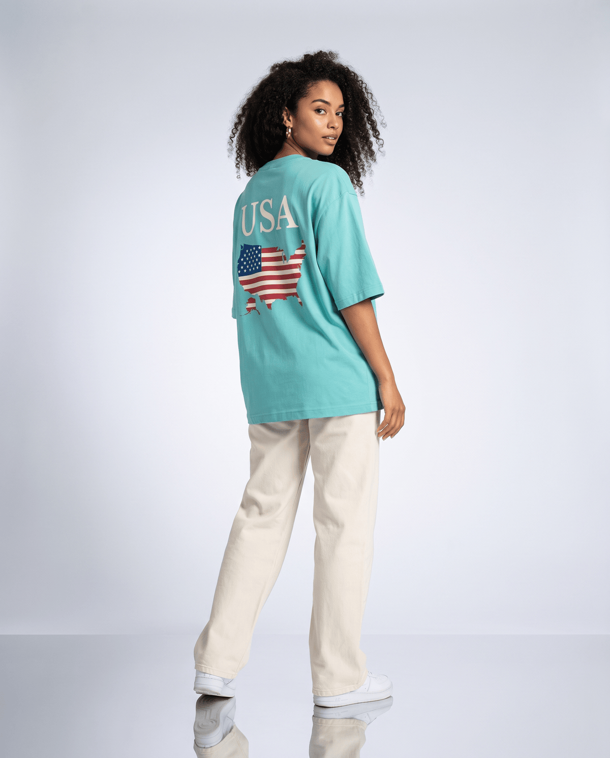 T-shirt oversize Riviera Club USA, deuxième vue