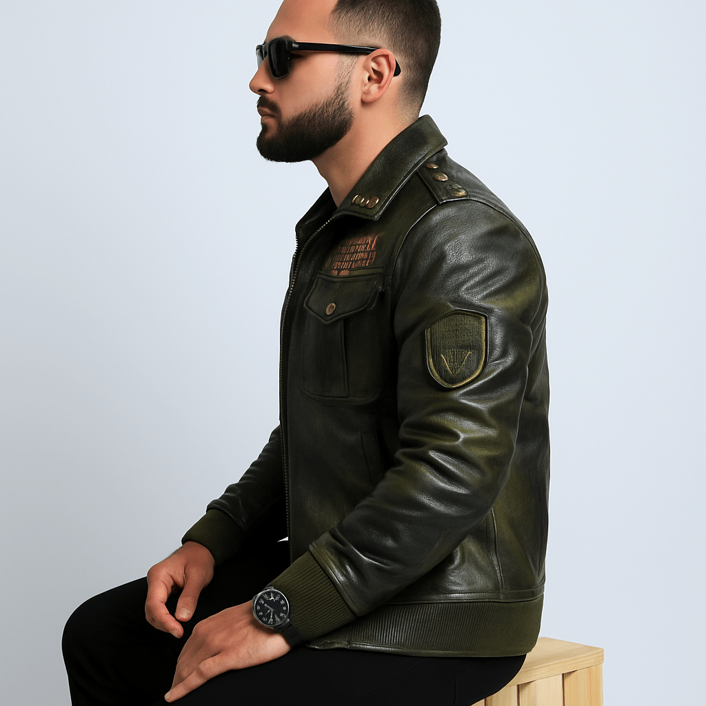 Veste en Cuir Montaigne ® - oryass.com