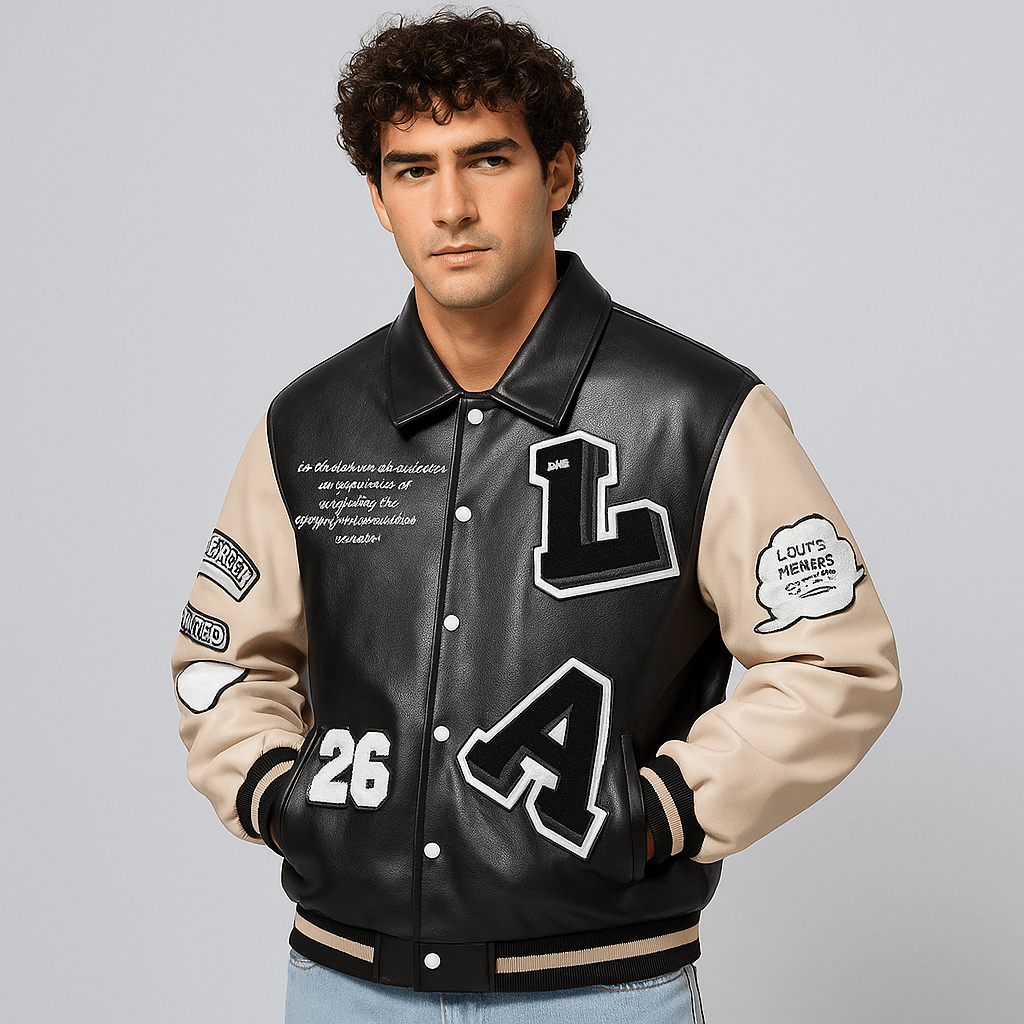 Veste en similicuir pour homme. - oryass.com